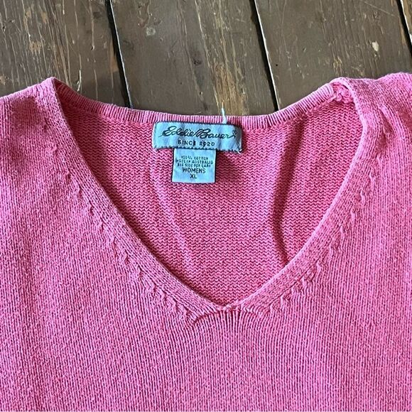 Eddie Bauer Pink Cotton Sweater - Picture 7 of 8